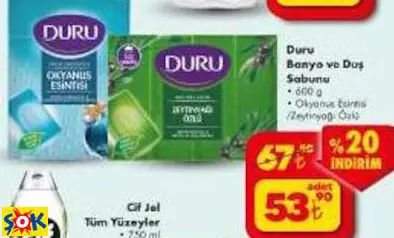 DURU BANYO VE DUŞ SABUNU